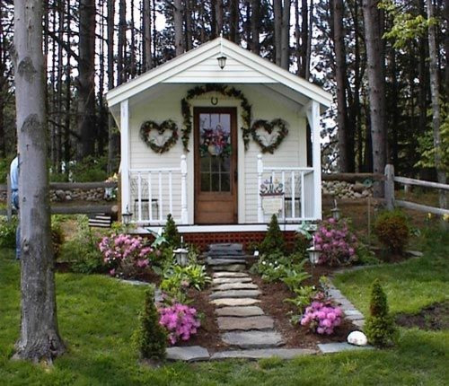 Backyard Cottage Kits
 Garden Shed & Farm Kits 10 x 16 Pond House Cabin