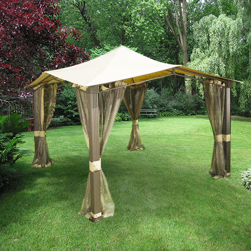 Backyard Creations Gazebo Reviews
 Sail Gazebo Replacement Canopy RipLock 350 Garden Winds