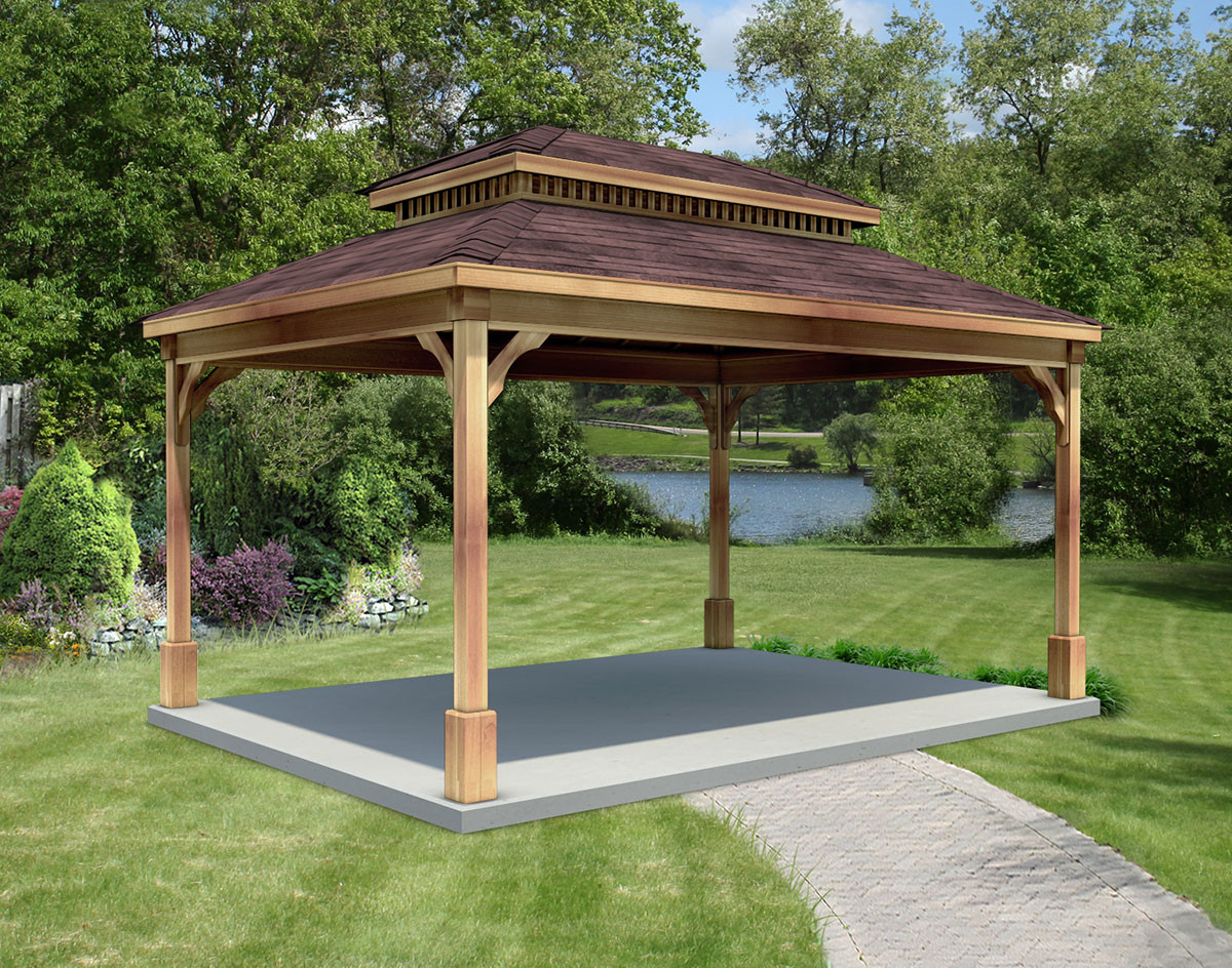 Backyard Creations Gazebo Reviews
 Red Cedar Double Roof Ramadas