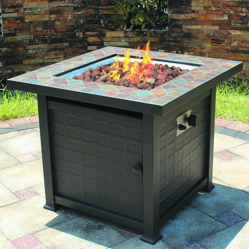 Backyard Creations Menards
 Backyard Creations 30" Slate Top Gas Fire Table at Menards