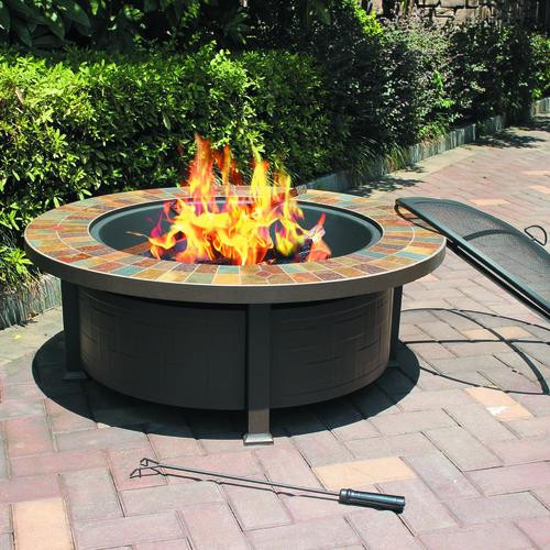 Backyard Creations Menards
 Backyard Creations 44" Slate Top Steel Fire Pit at Menards