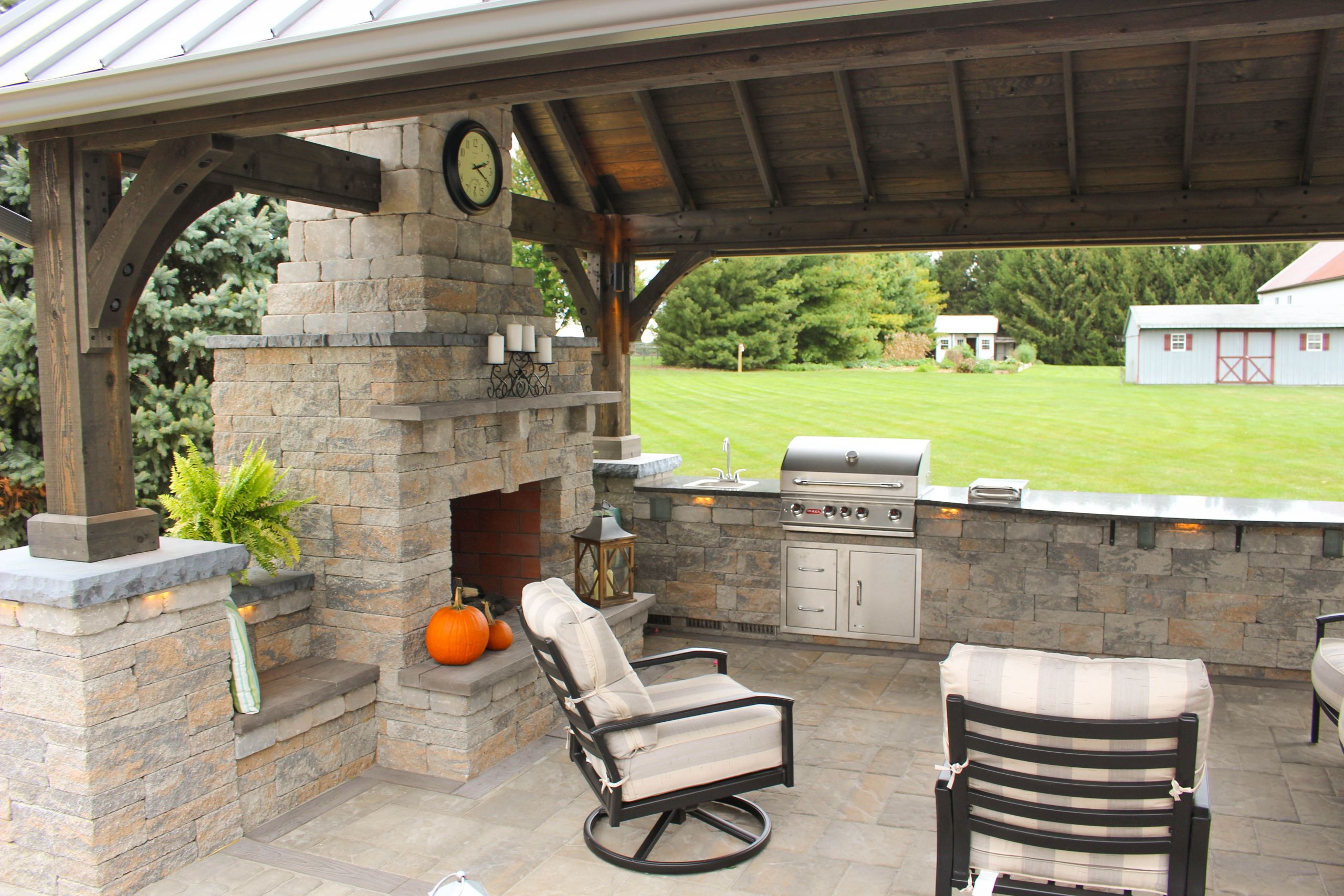 Backyard Deck Pics
 Outdoor Patio with Pavilion