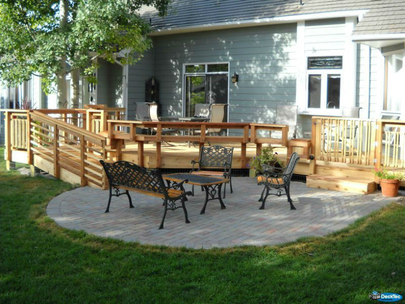 Backyard Deck Pics
 Deck & Patio binations DeckTec Outdoor Designs