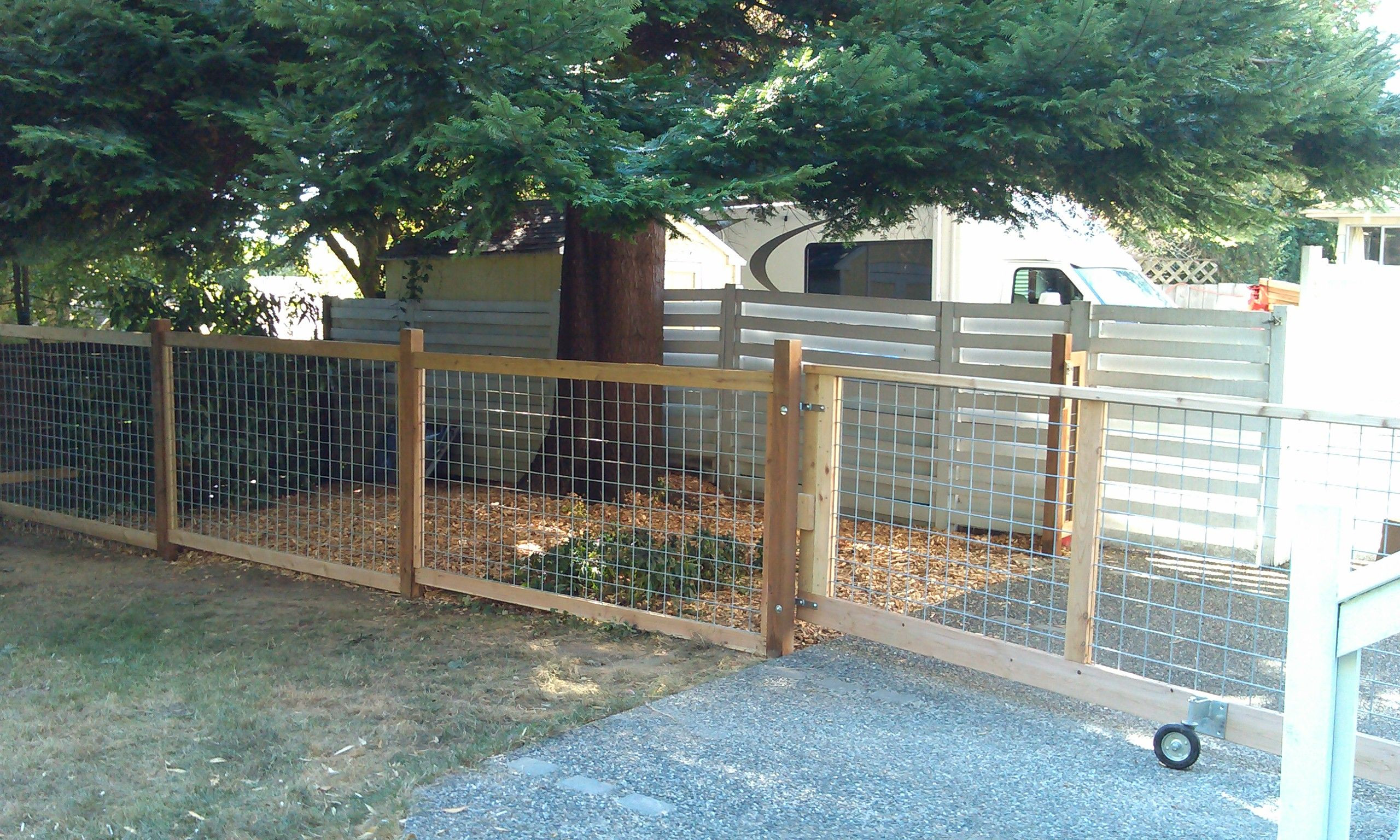 Backyard Dog Runs Ideas
 rolling fence for the dogrun Home