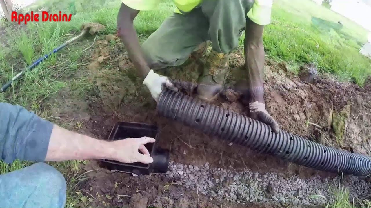 Backyard Drainage Pipe
 How To Install a FRENCH DRAIN in your back yard Do It