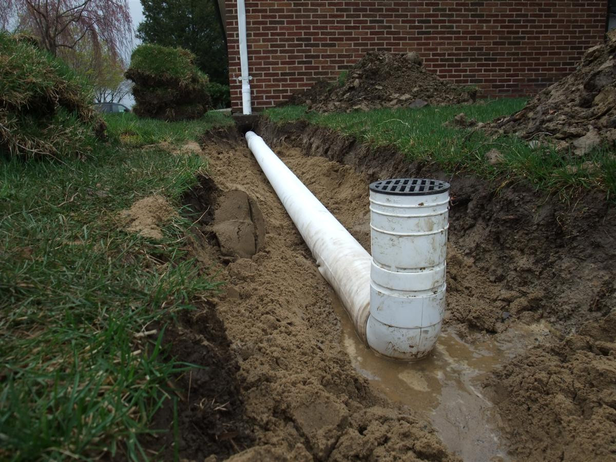 Backyard Drainage Pipe
 Actual Civil Engineering Work well kinda