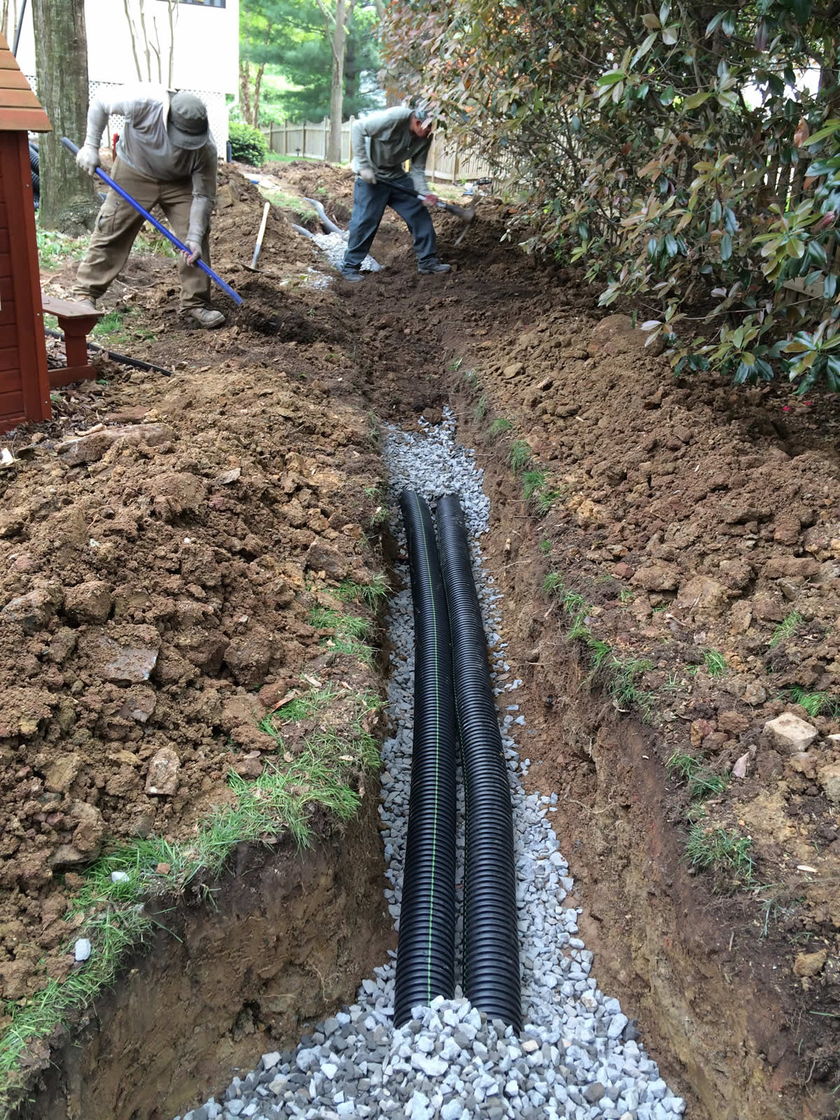 Backyard Drainage Pipe
 Residential Grading Drainage Solutions