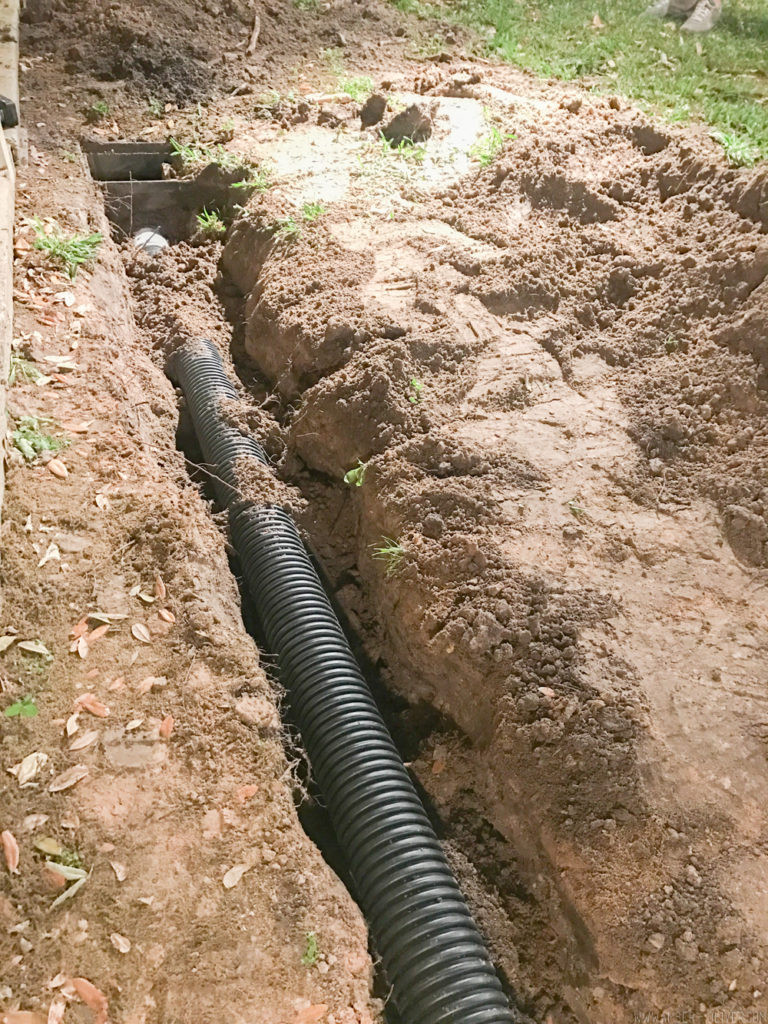 Backyard Drainage Pipe
 Backyard Update A Rainwater Drainage Solution