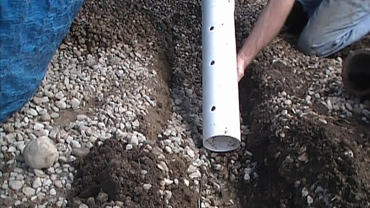 Backyard Drainage Pipe
 How To Install Perforated Pipe French Drain for Do It