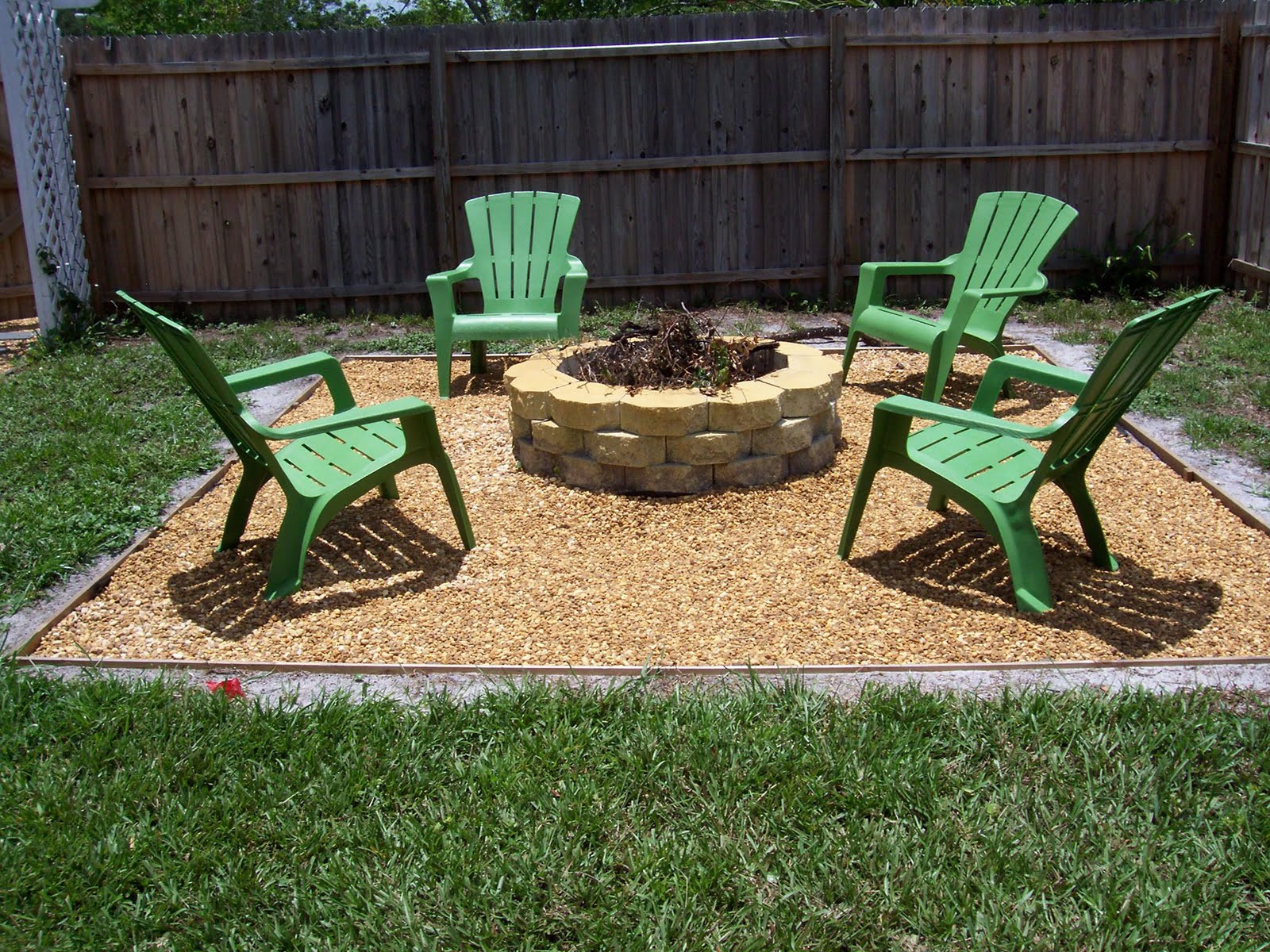 Backyard Fire Pit Area
 Always a Project Fire Pit Happenings