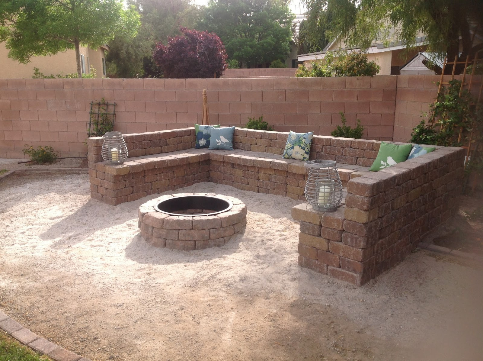 Backyard Fire Pit Area
 The Loveland9 My fire pit