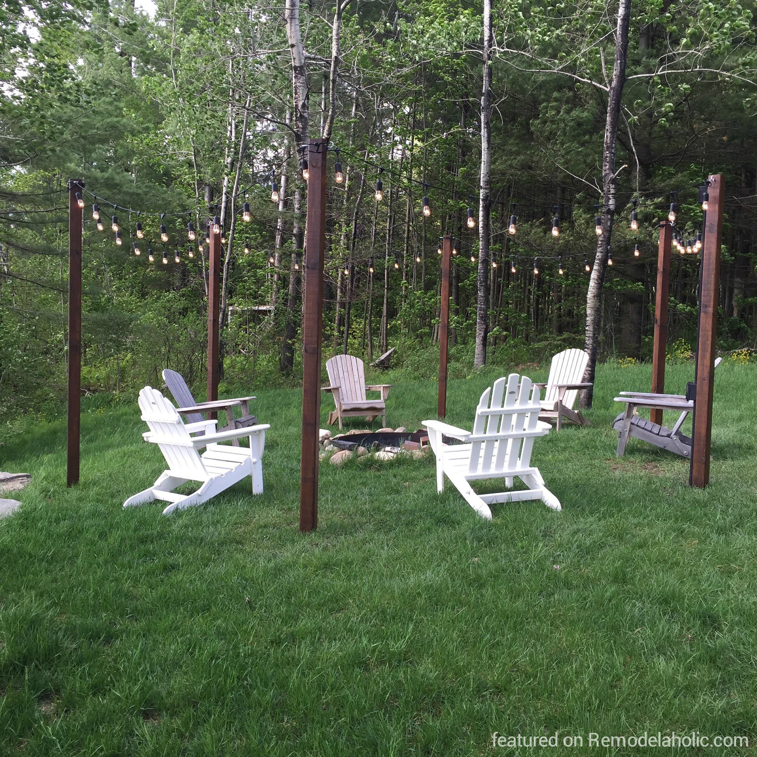 Backyard Fire Pit Area
 Remodelaholic