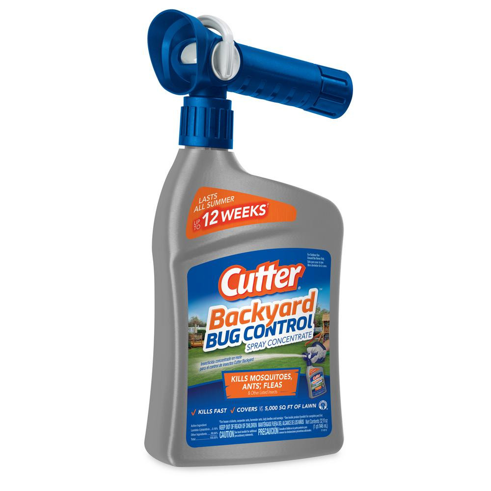 Backyard Fly Repellent
 Cutter 32 fl oz Concentrate Backyard Bug Control Spray