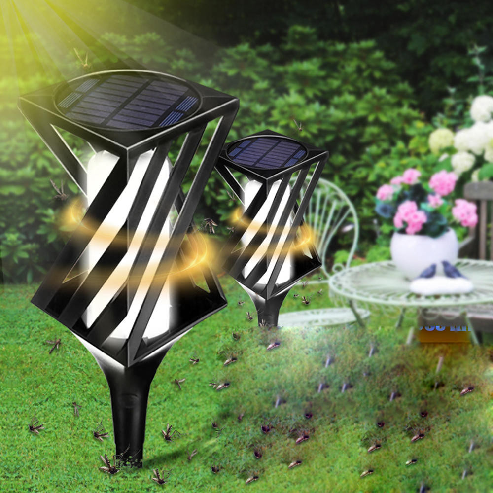 Backyard Fly Repellent
 2pcs solar powered led light mosquito killer insect