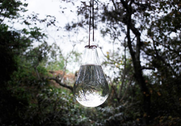 Backyard Fly Repellent
 Outdoor Hanging Glass Sculpture Functions As a Sustainable