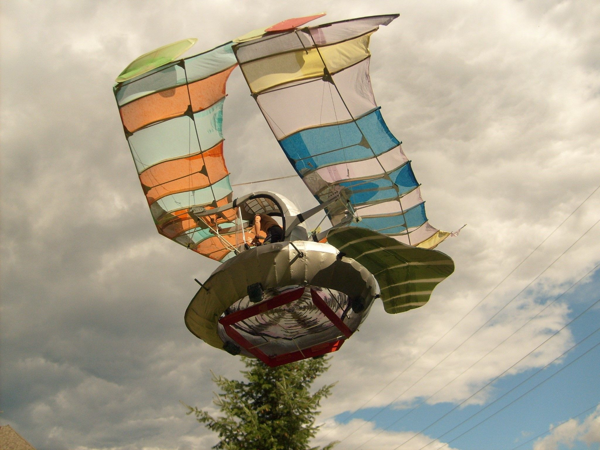 Backyard Flyer Crash
 Patented "Safety Flyer" The Lift Jet" Recreational