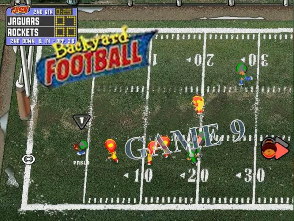 Backyard Football 1999
 Backyard Football 1999 PC Game 9 Rocketing to a Win