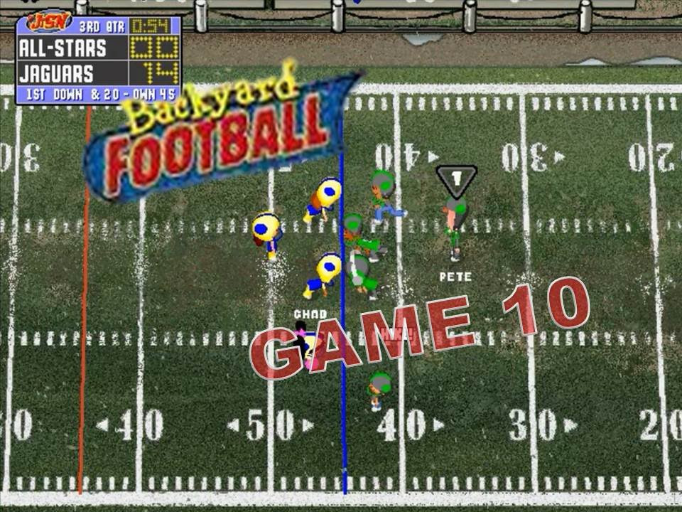 Backyard Football 1999
 Backyard Football 1999 PC Game 10 An All Star Whooping