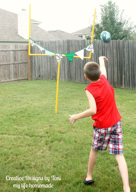 Backyard Football Goal Post
 my life homemade DIY Backyard Football Practice Goal Post