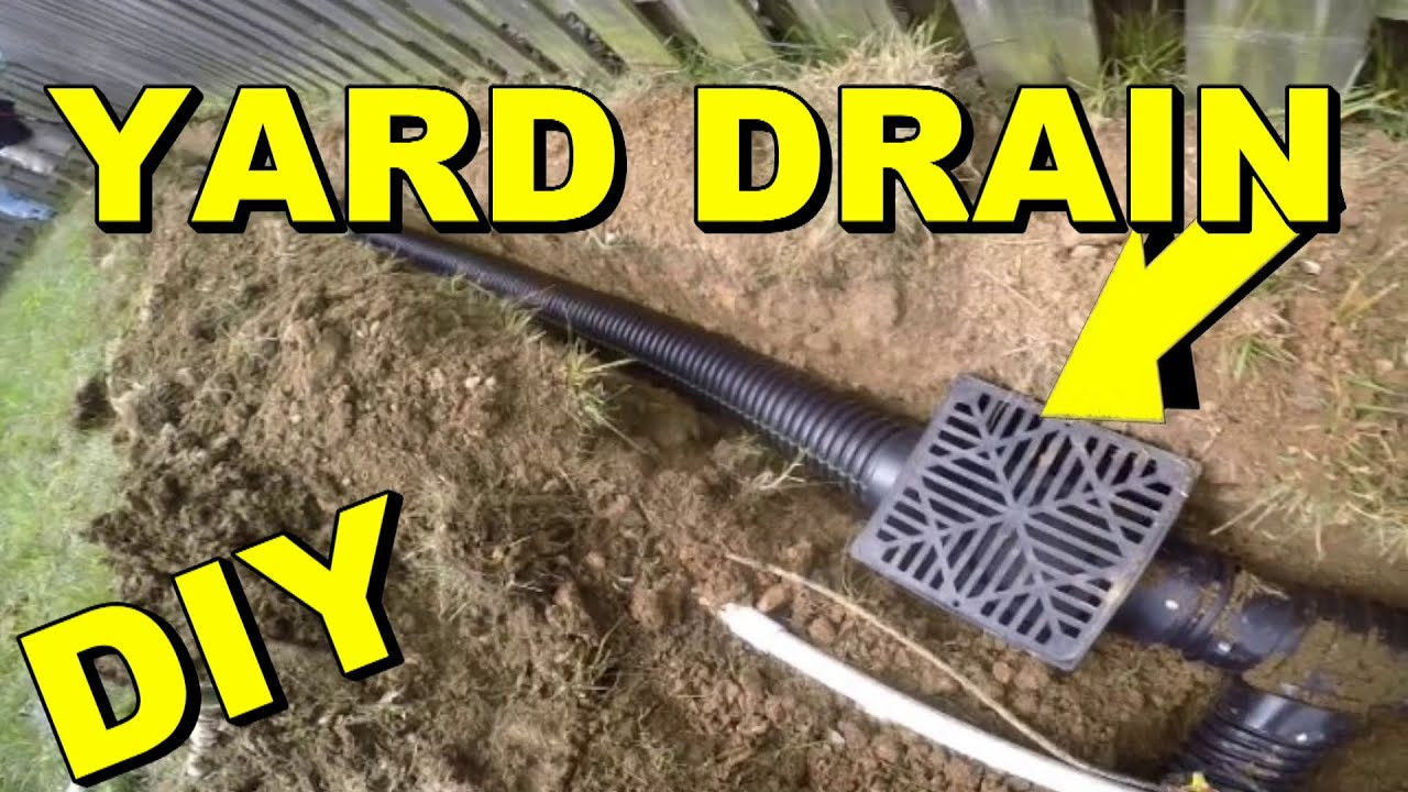 Backyard French Drain
 Yard Drain French Drain Do it Yourself Project