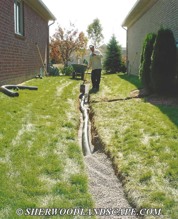 Backyard French Drain
 French Drain System