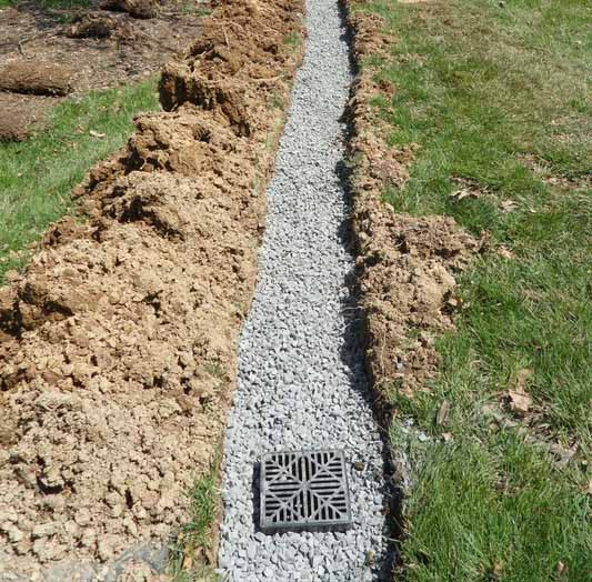 Backyard French Drain
 How to build an exterior French drain system