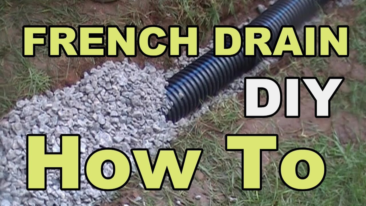 Backyard French Drain
 DIY FRENCH DRAIN PROJECT