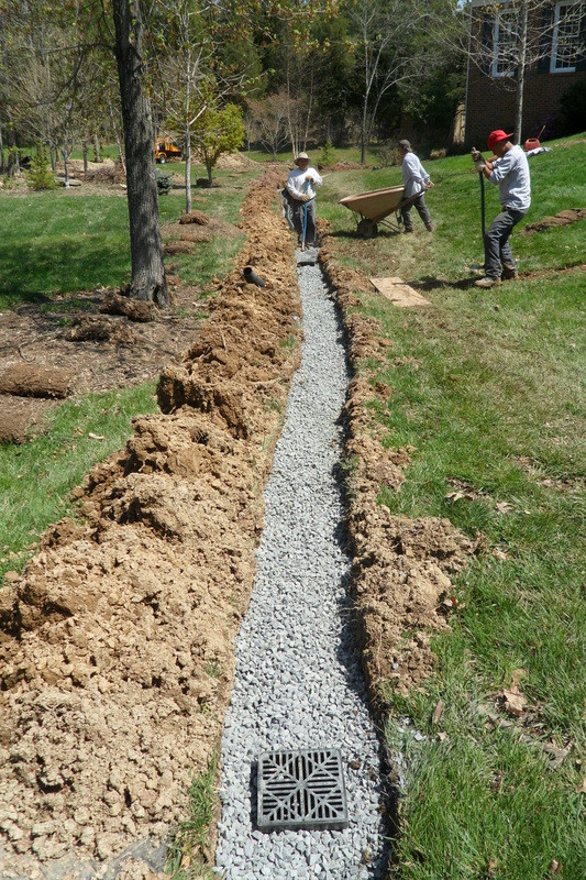 Backyard French Drain
 Drainage Solutions