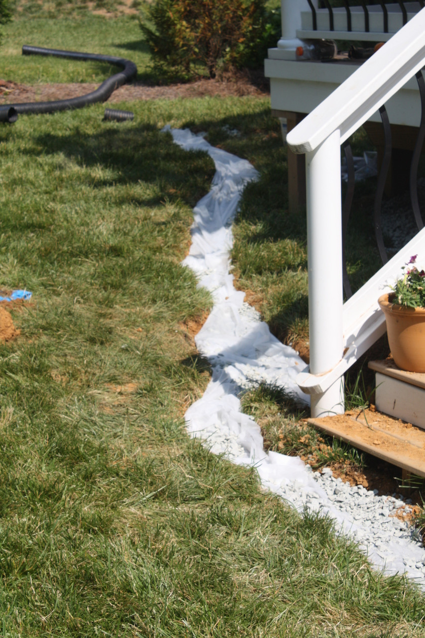 Backyard French Drain
 What is a French Drain what does it have to do with