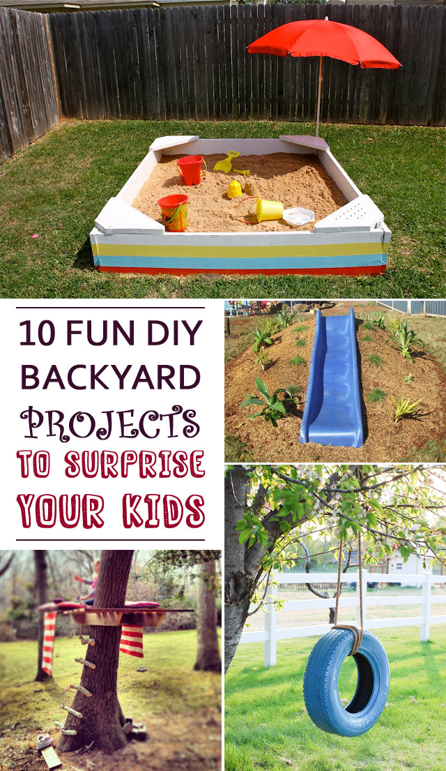 Backyard Fun For Kids
 10 Fun DIY Backyard Projects To Surprise Your Kids