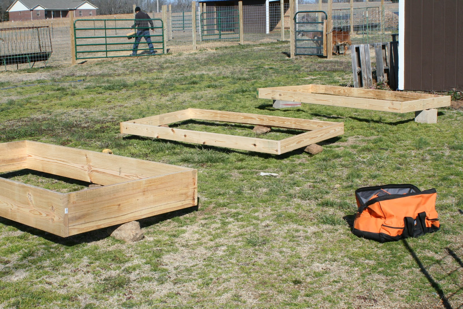 Backyard Garden Box
 Brooding Backyard Garden Box Construction