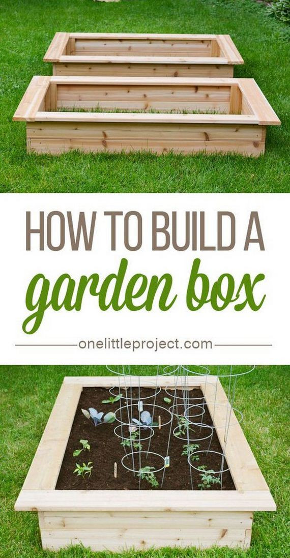 Backyard Garden Box
 Cool DIY Raised Garden Bed Ideas