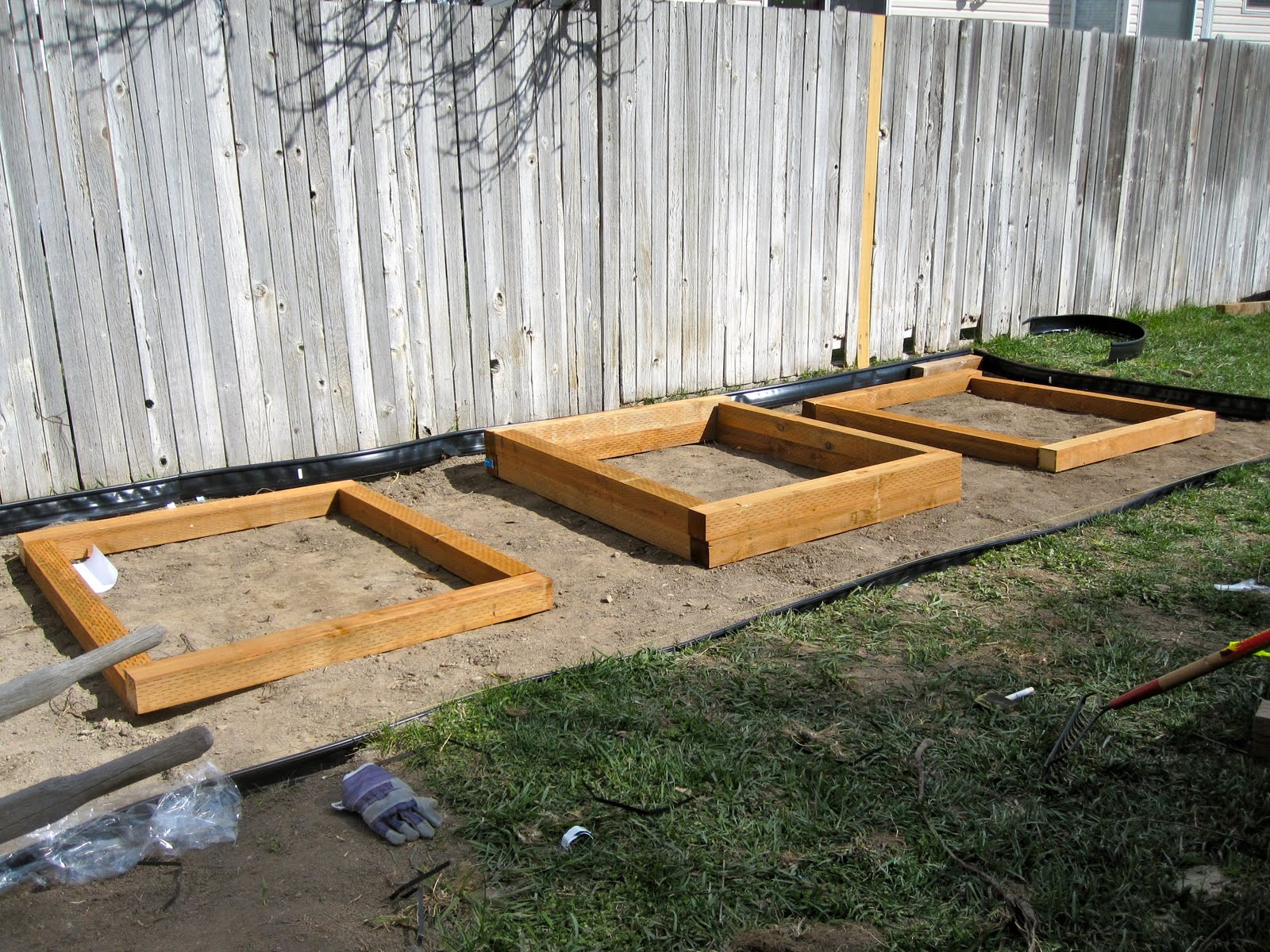 Backyard Garden Box
 Bird and Berry Backyard Progress Looking Like a Garden