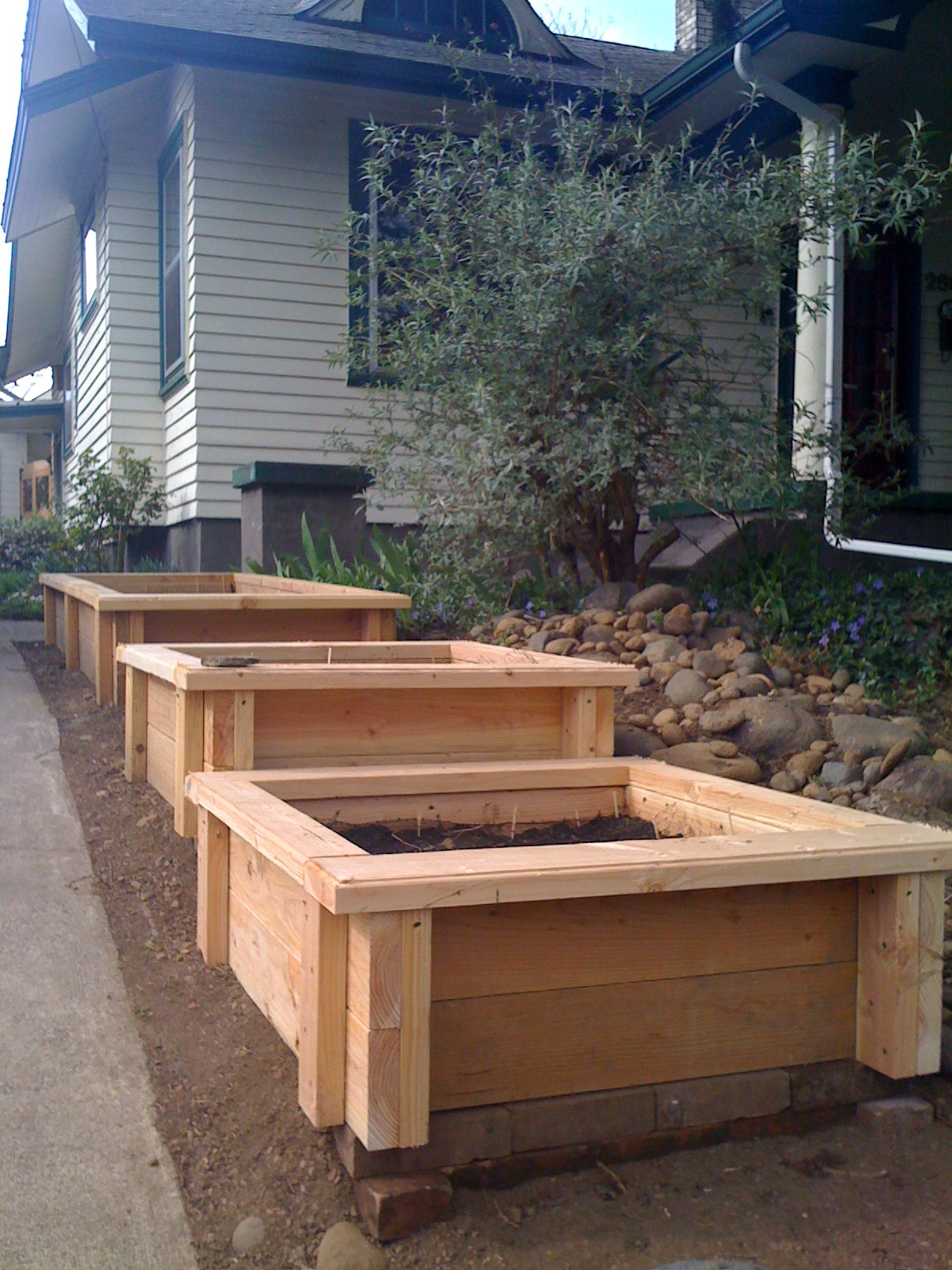 Backyard Garden Box
 Building planter boxes