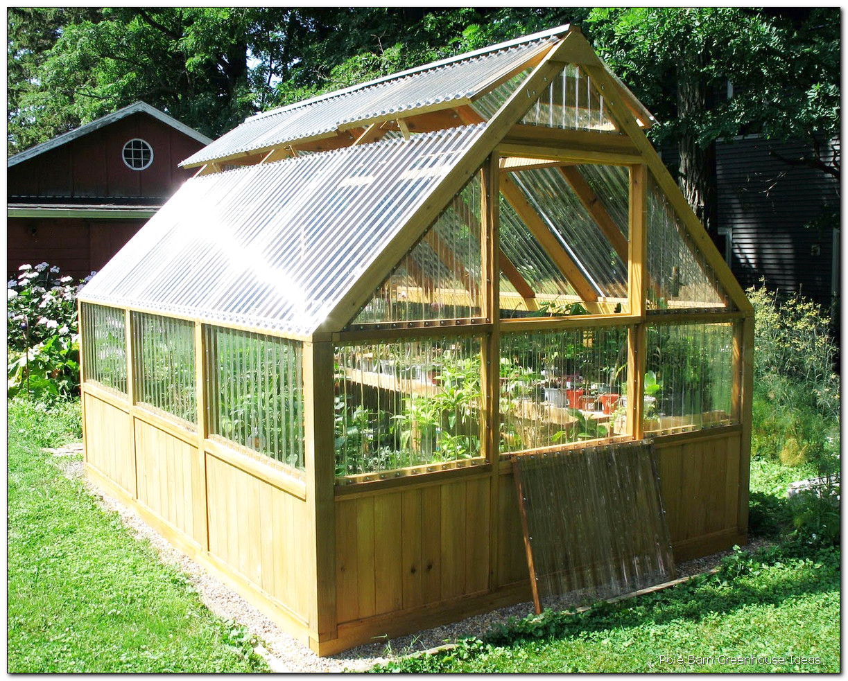 Backyard Greenhouse Plans
 20 Pole Barn Greenhouse Ideas GHE