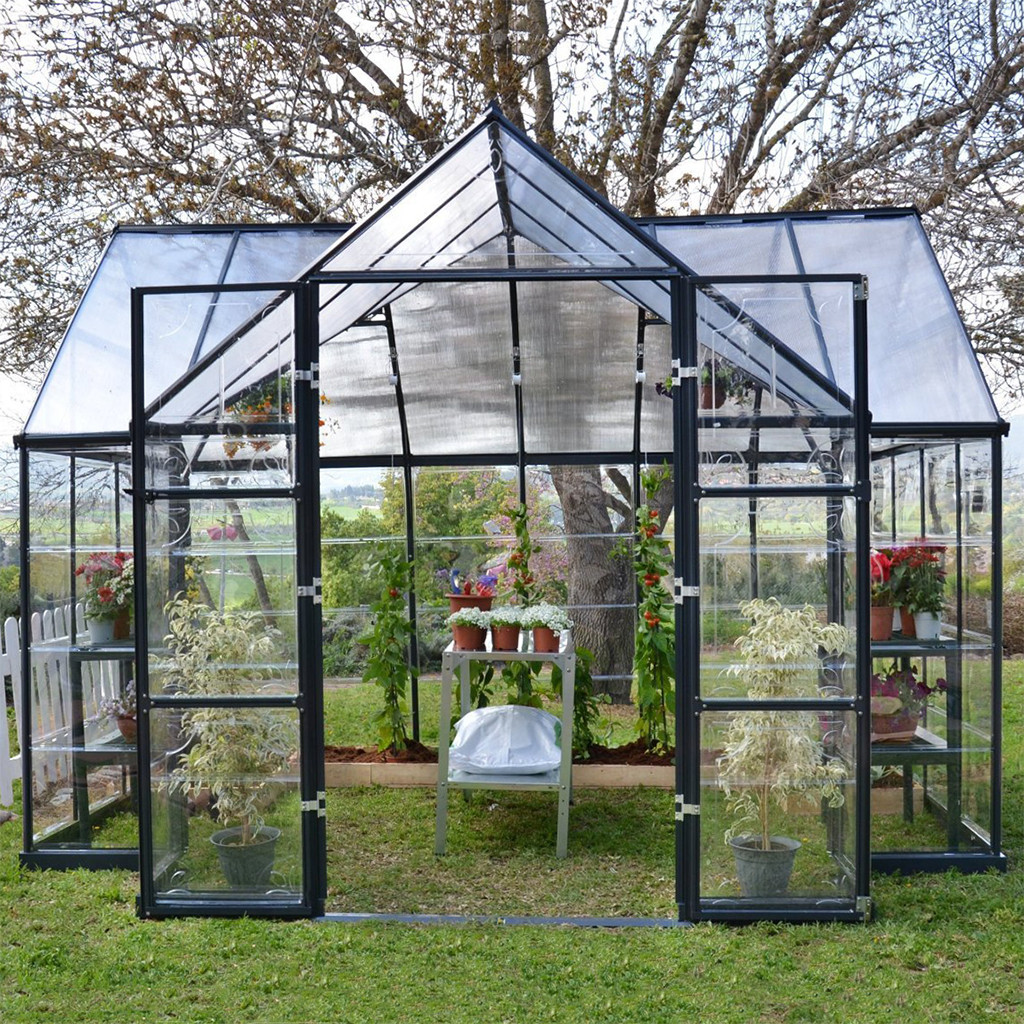 Backyard Greenhouses Kits
 Palram Garden Chalet Greenhouse Hobby Greenhouse Kits