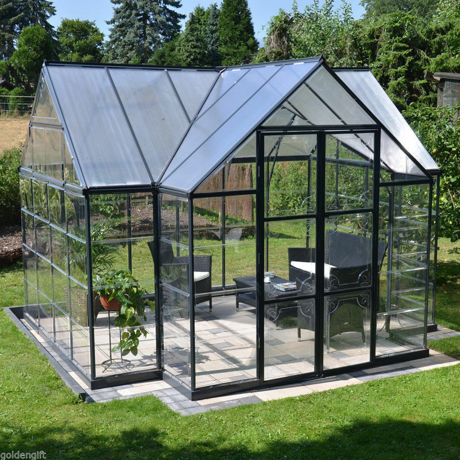 Backyard Greenhouses Kits
 10x12 Outdoor Greenhouse Frame Kit DIY Hobby Garden