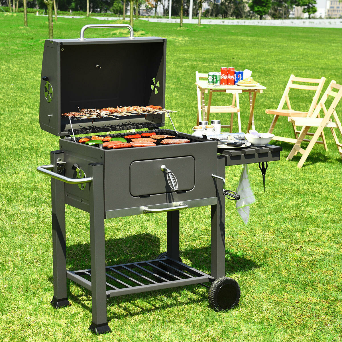 Backyard Grill Grills
 Costway Costway Charcoal Grill Barbecue BBQ Grill Outdoor