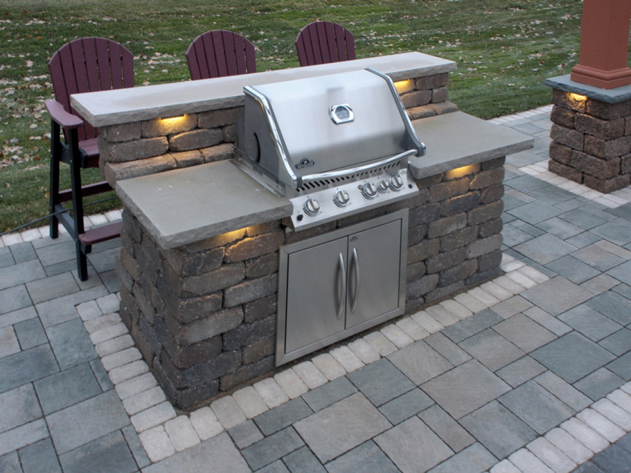 Backyard Grill Patio Ideas
 Patio paving stones outdoor patio stone grill kits