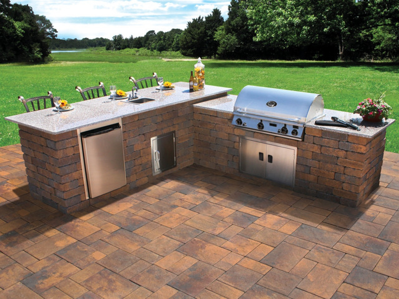 Backyard Grill Patio Ideas
 Paving stones for patios best outdoor grills design