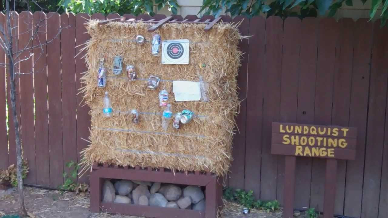 Backyard Gun Range
 Our backyard BB gun shooting range