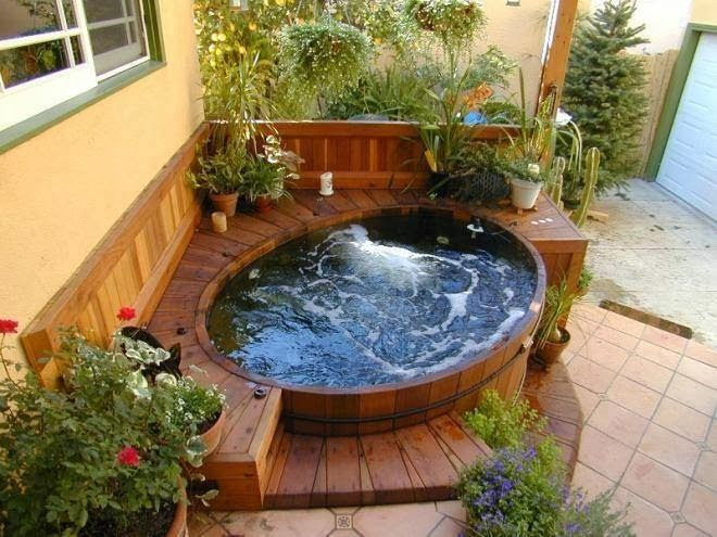 Backyard Hot Tub
 9 best built in hot tub images on Pinterest