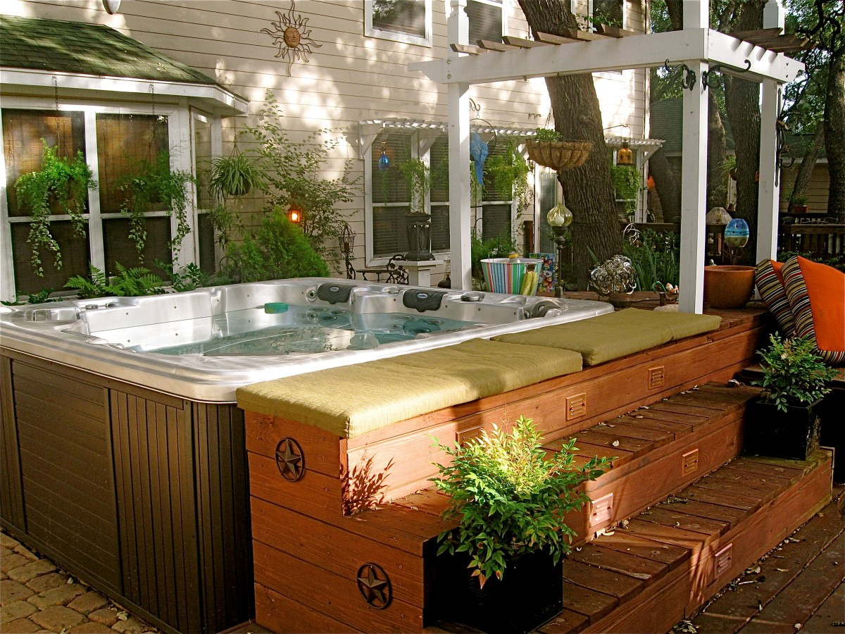 Backyard Hot Tub
 Backyard Retreat 4— Hot Tub & Deck