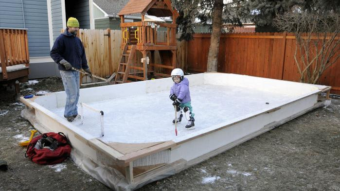 Backyard Ice Rinks
 Backyard ice Homemade skating rinks pop up around