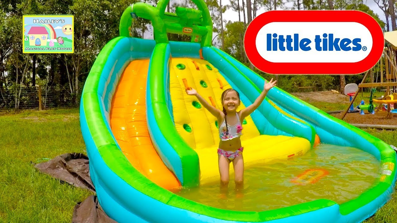 Backyard Kid Pool
 Best Water Slide Little Tikes Biggest Slide Pool for