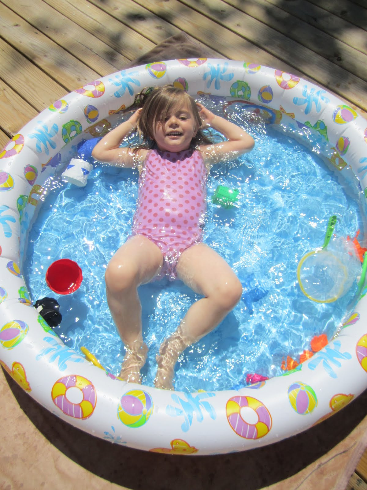 Backyard Kid Pool
 Wil & Regina Time for a Dip in the Kid Pool