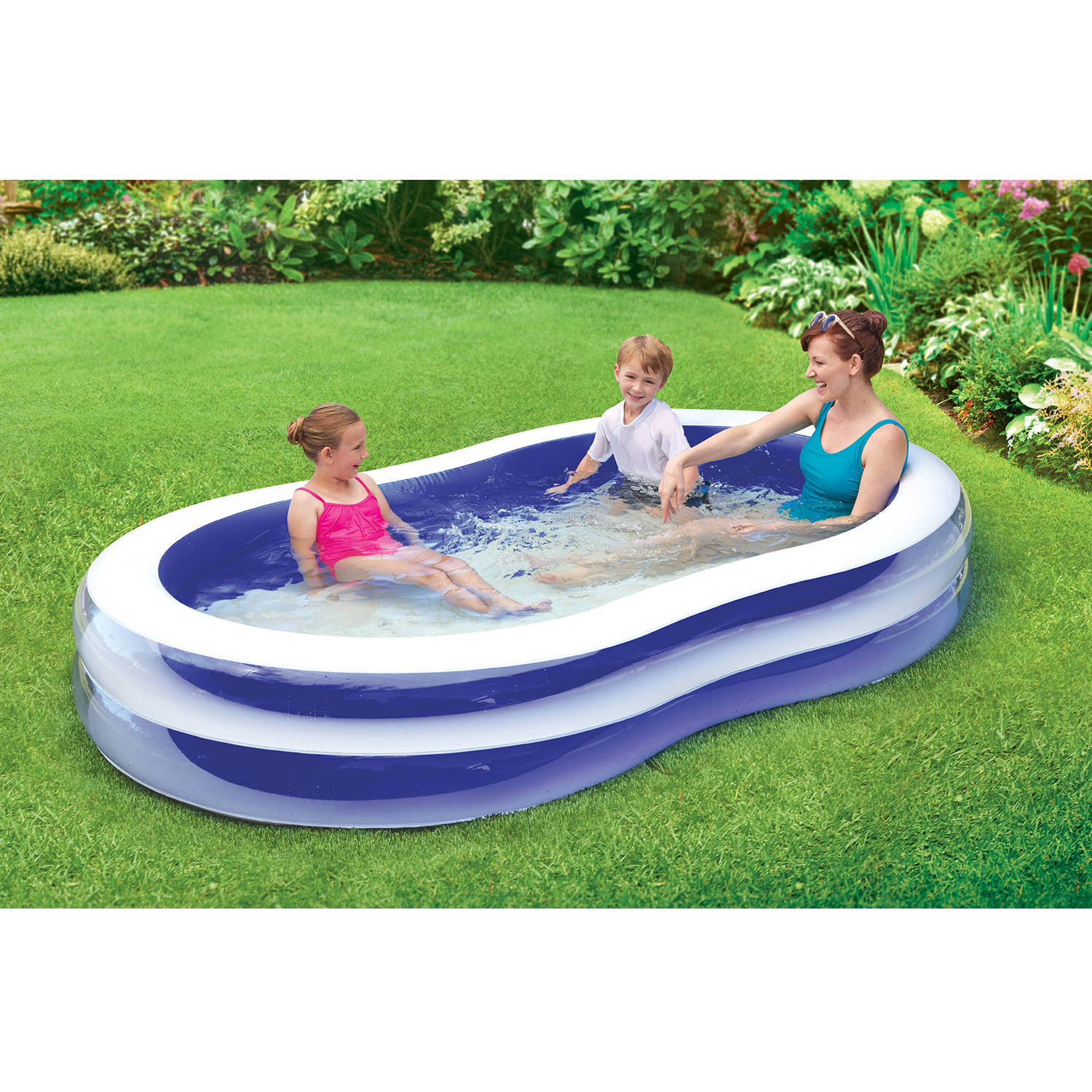 Backyard Kid Pool
 103" Transparent Family Pool Inflatable Summer Kids