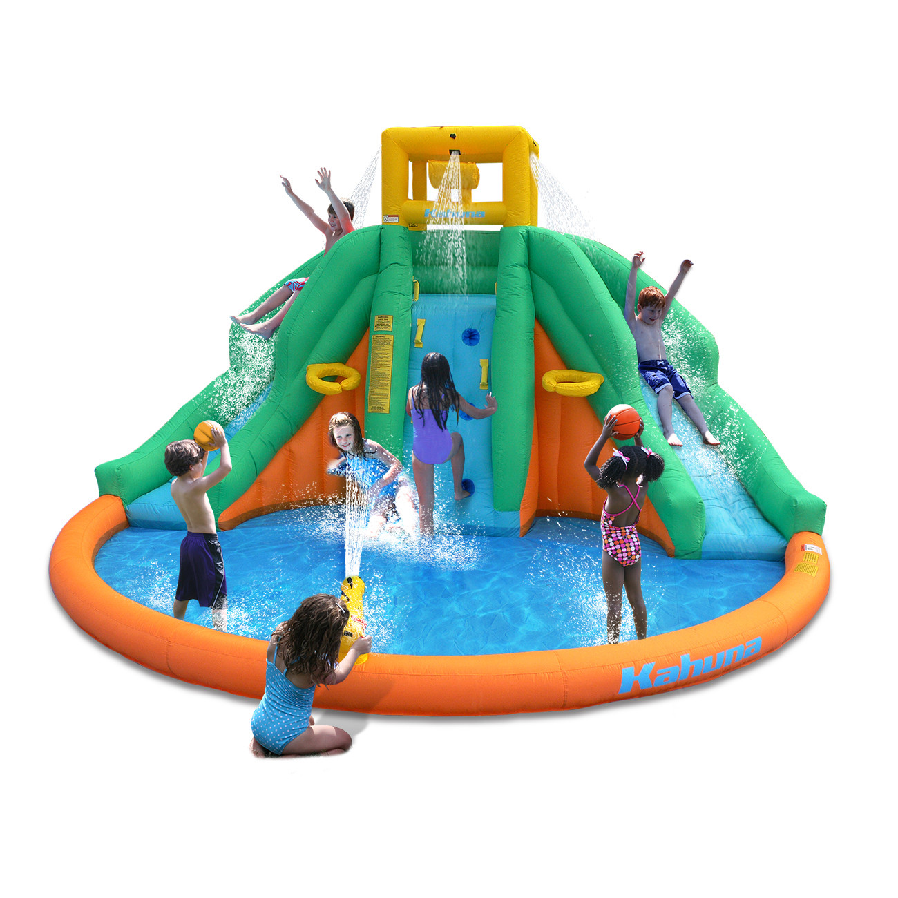 Backyard Kid Pool
 Kahuna Twin Peaks Kids Inflatable Splash Pool Backyard