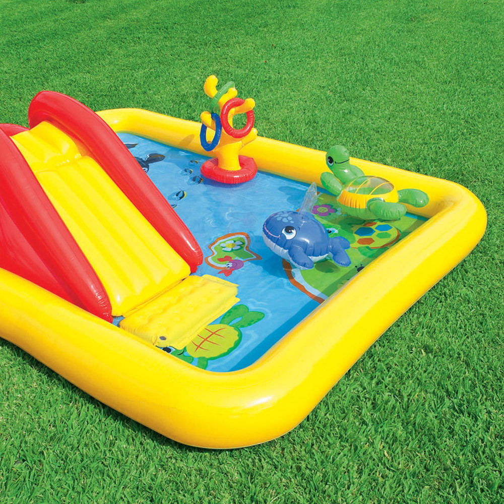 Backyard Kid Pool
 Intex 10ft x 31in Inflatable Ocean Play Center Kids