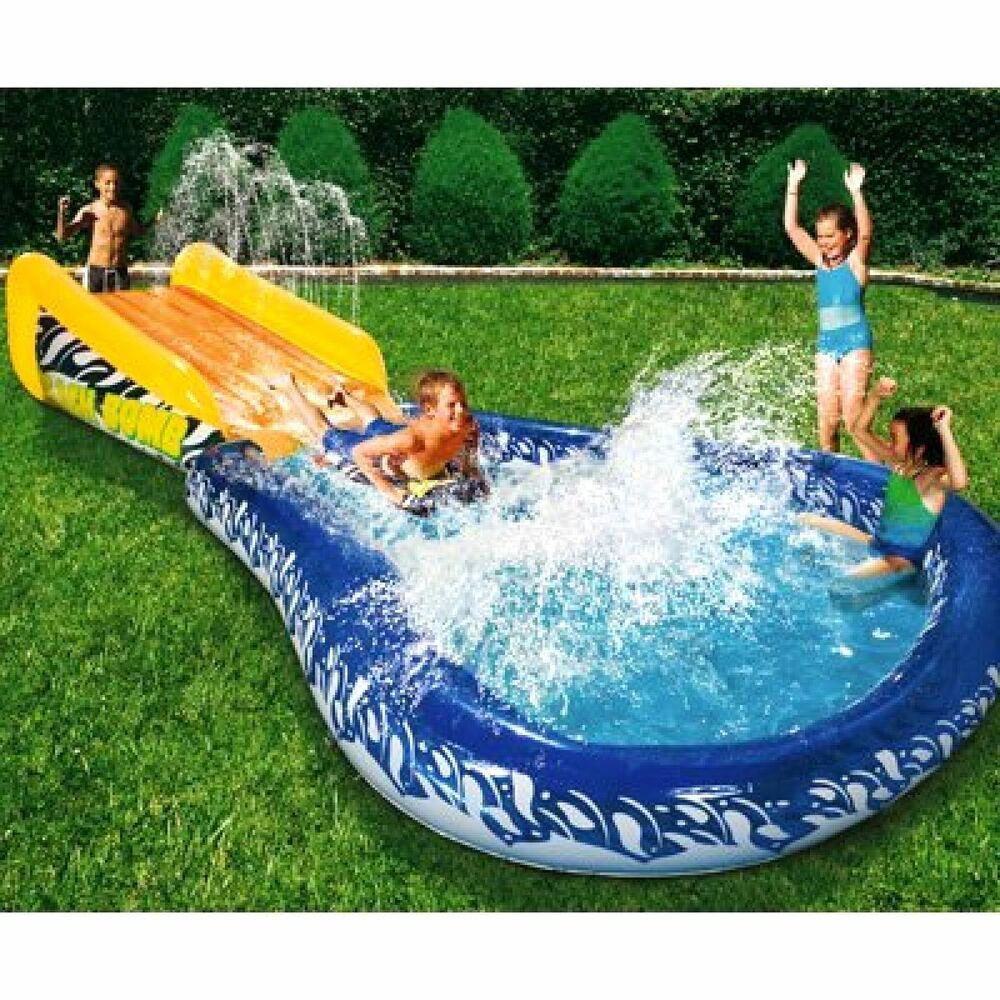 Backyard Kid Pool
 Slide Inflatable Body Board Pool Kids Water Sports Game